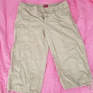 Khaki capris